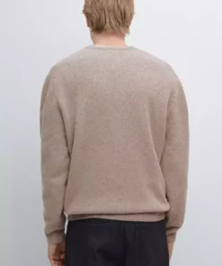 ژاکت با یقه دوچرخهای و طراحی ملانژ برند Massimo Dutti - 987799583