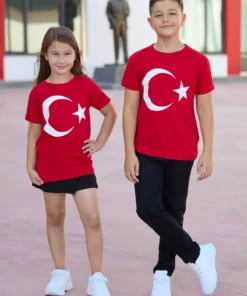 تیشرت بچهگانه با طرح پرچم ترکیه برند Fullamoda - 954264557