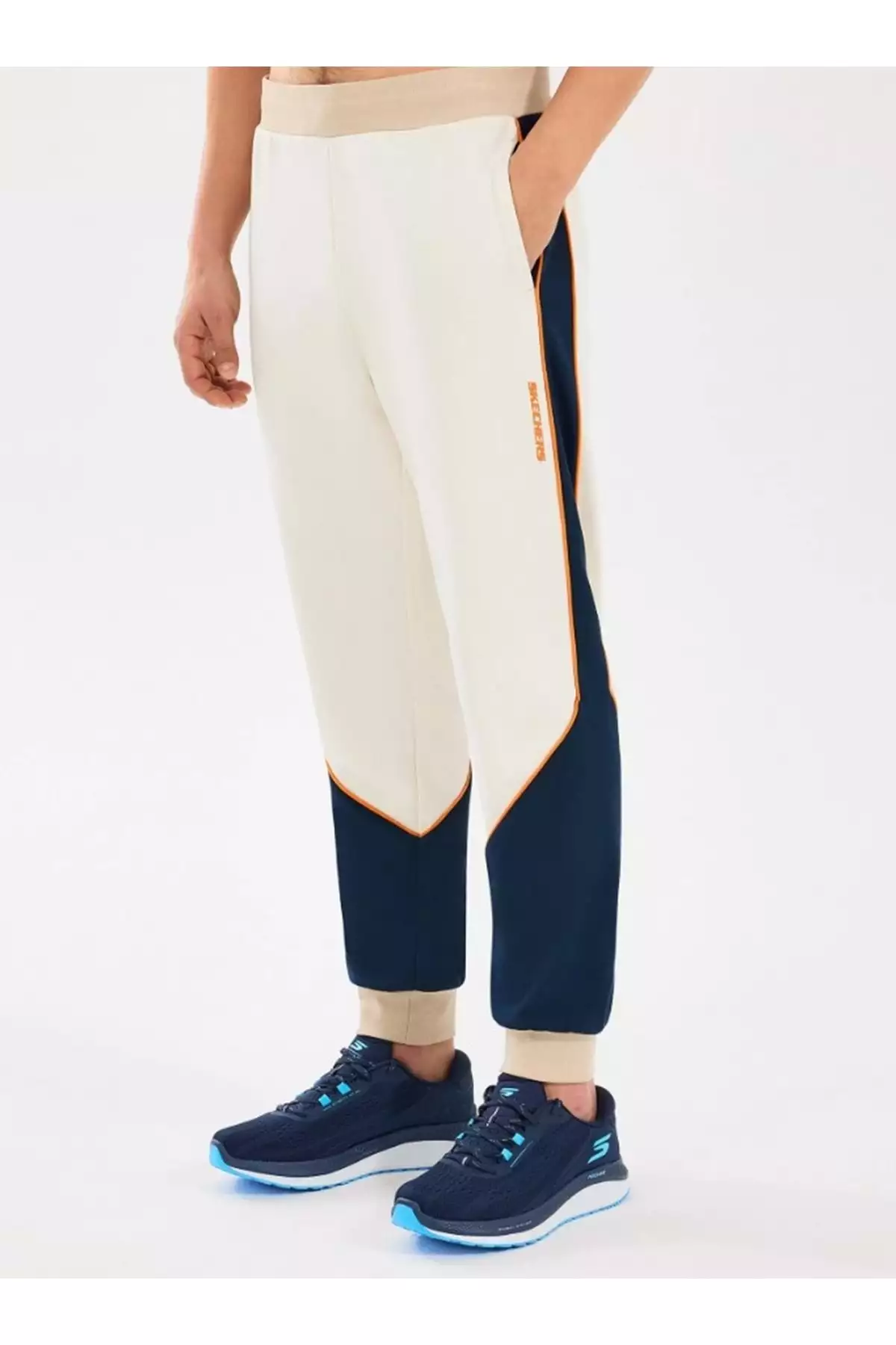 شلوار ورزشی مردانه M Diagonal Lw Fleece Jogger به رنگ کرمی (BEJ) برند Skechers - 926973366