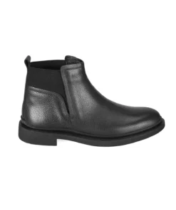 چکمه چرم مردانه سیاه لیان برند Desa - 905103360