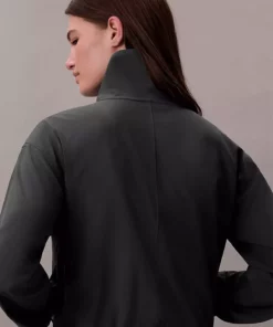 کاپشن زنانه فیت معمولی یقه دار - مشکی برند Calvin Klein - 985424909