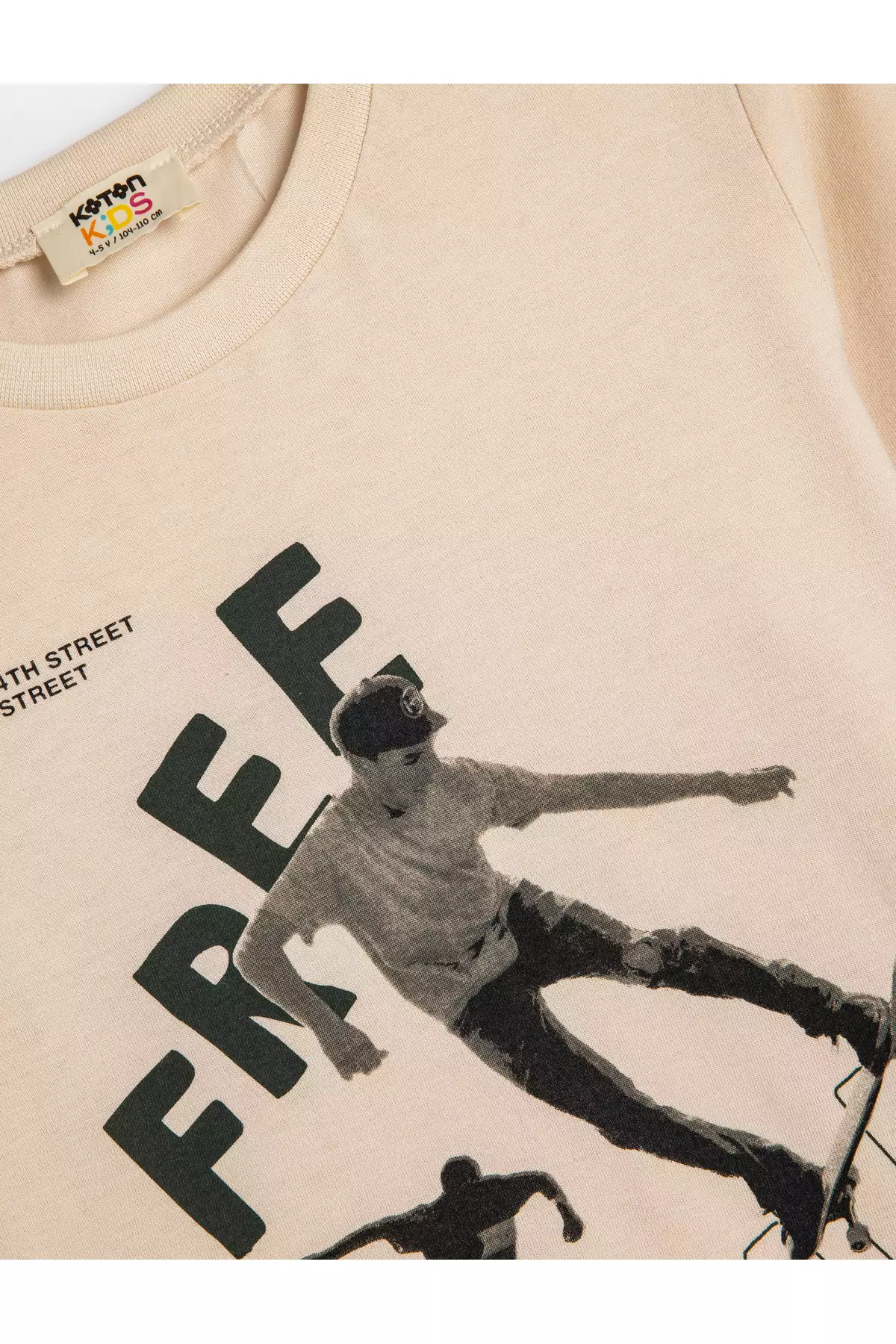 تیشرت نخی آستینبلند یقه گرد با طرح کایکای برند Koton - 866391247