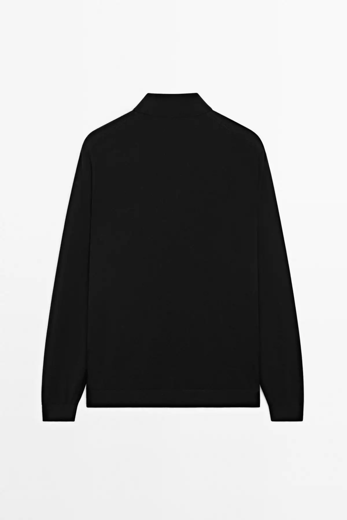 پالتو یقه دار بافتنی از 100% پشم مرینو برند Massimo Dutti - 975152387