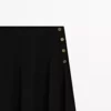 دامن A شکل بلند با جزئیات دکمهای برند Massimo Dutti - 984744503