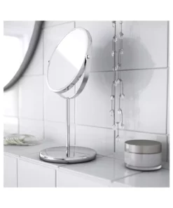 آینه استیل ایستاده دو طرفه با بزرگنمایی قطر 17 سانتیمتر برند IKEA - 841159207