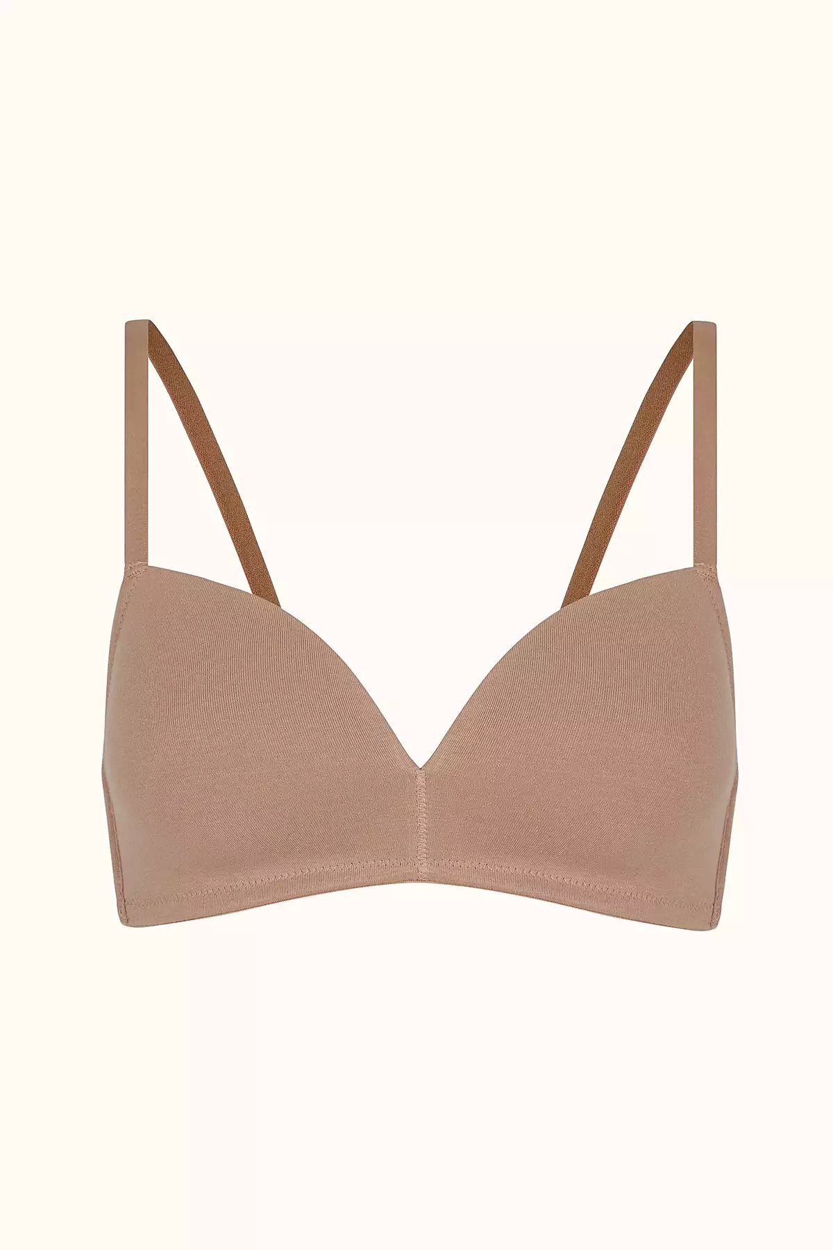 سینهریز بالندار قهوهای بیجزئیات کجاستایل کتان نرم برند Penti - 192003506