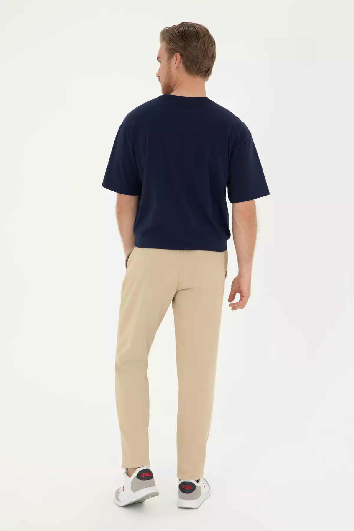 شلوار ورزشی مردانه به رنگ خاکی روشن ۵۰۲۸۹۲۸۶-VR183 برند U.S. Polo Assn. - 833113240