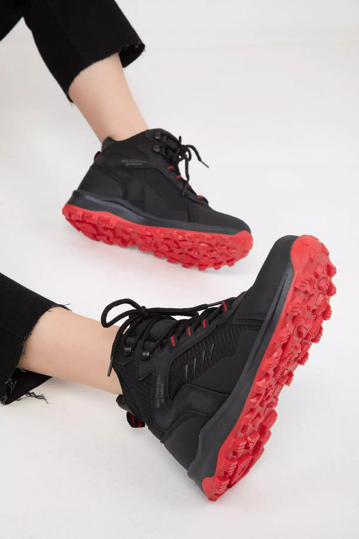 بوت و بوتی unisex مشکی-قرمز 20127 برند SOHO - 888704664