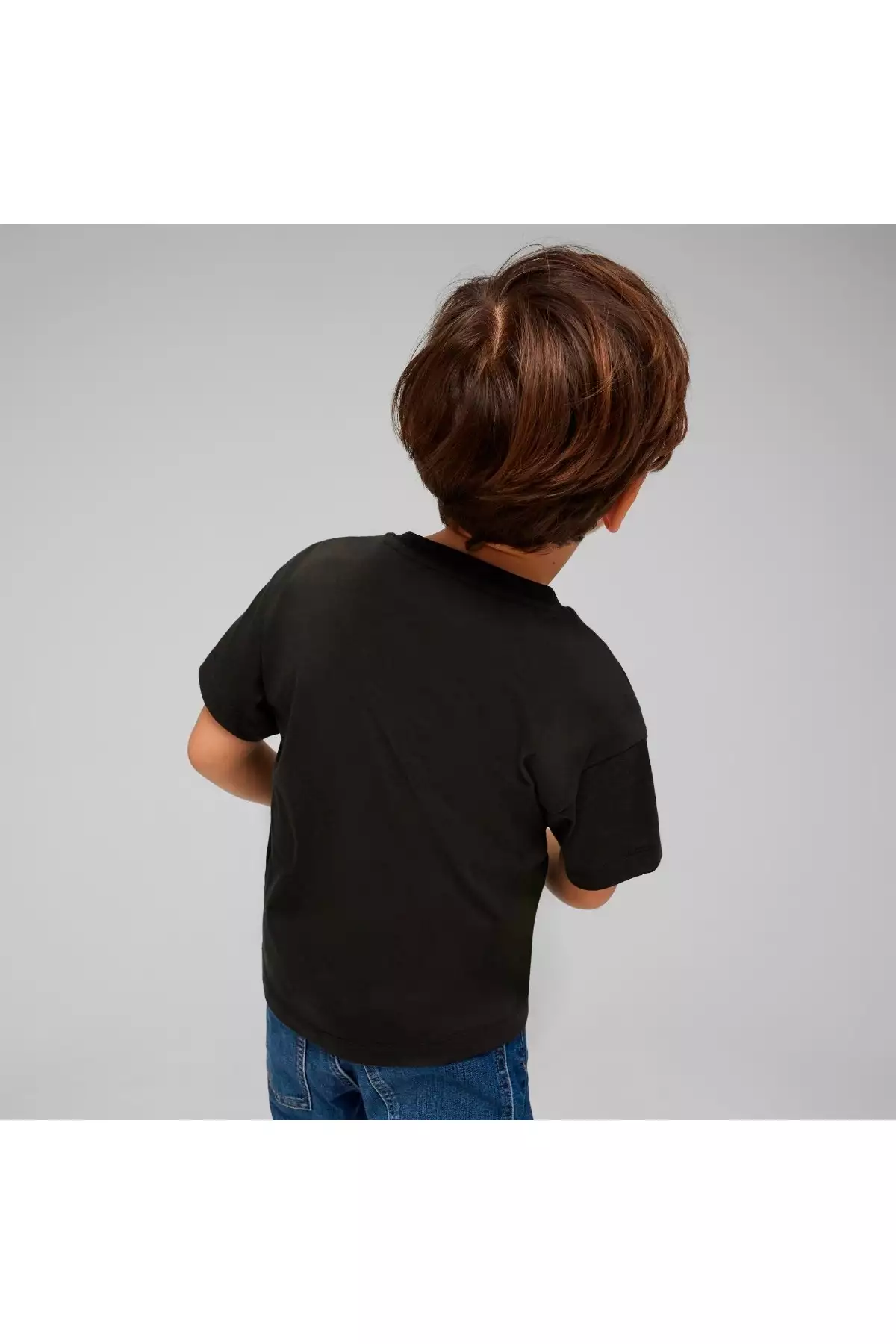 تیشرت گردنگرد مشکی با طرح تروالز برای پسران برند Puma - 816734718