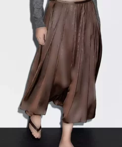 دامن میدی پیلیلی برند Massimo Dutti - 970217665