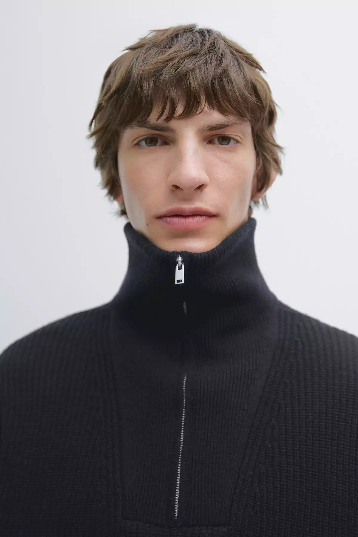 ژاکت با یقه ایستاده زیپ دار برند Massimo Dutti - 1024805795