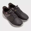 کفش روزمره مردانه اسلید-مکلین با ترکیب چرم 210890 شکلاتی برند Skechers - 1020237740