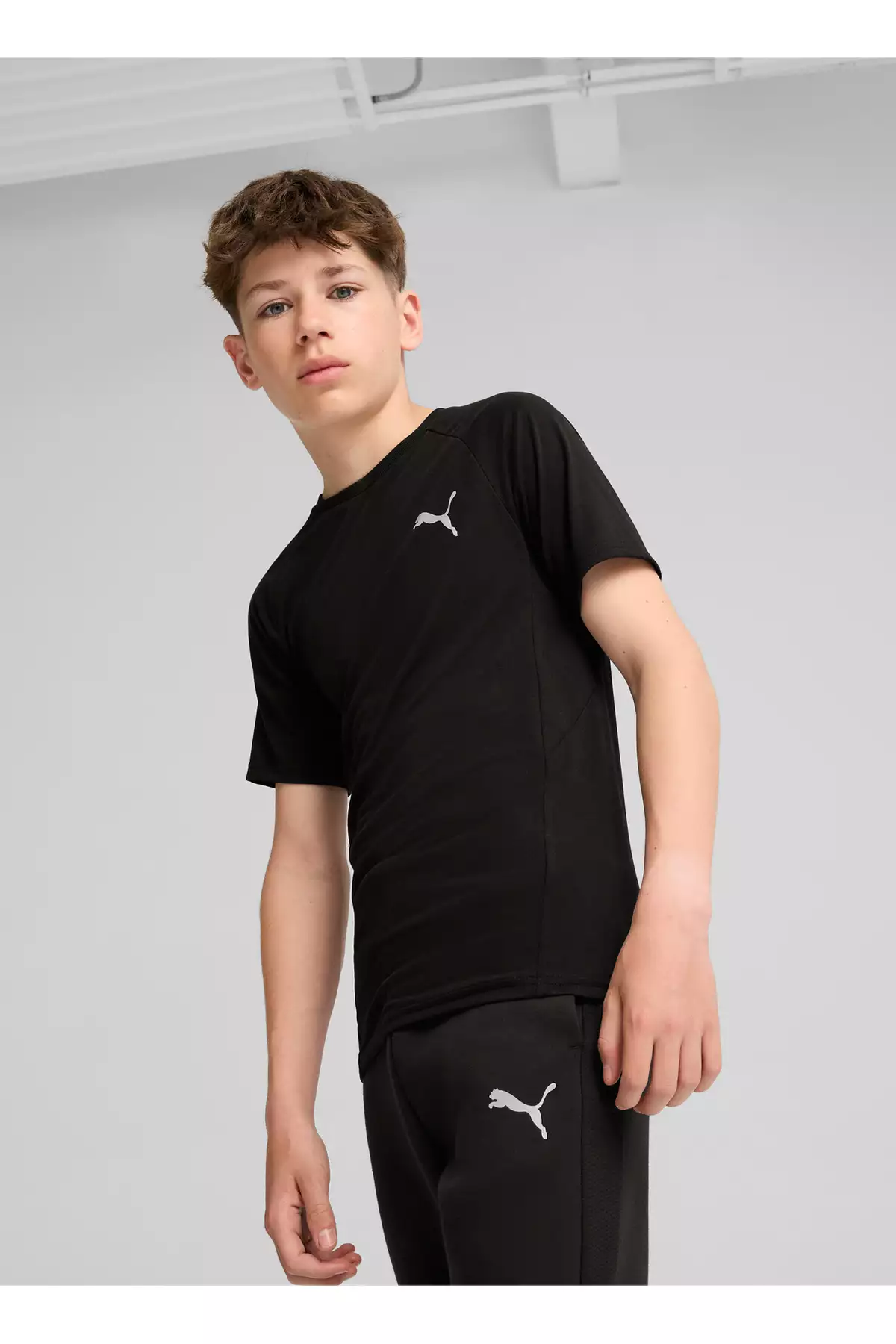 تیشرت مشکی ساده مردانه کودک برند Puma - 855688444