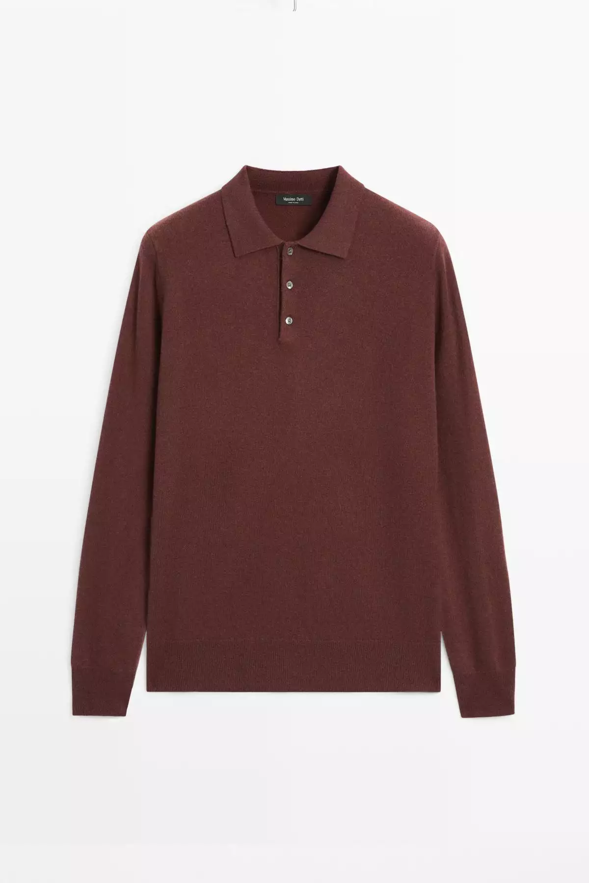پلیور یقهگرد پشمی ترکیبی برند Massimo Dutti - 985437194