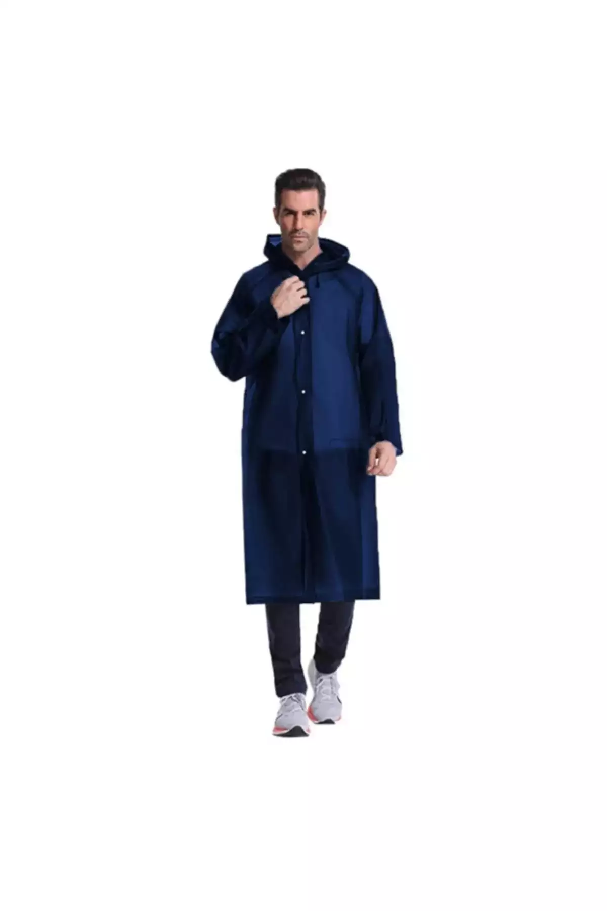پالتوی بارانی نخی آبی تیره ضدآب و ضدباد برای استفاده عمومی برند İMEXTECH - 752214806