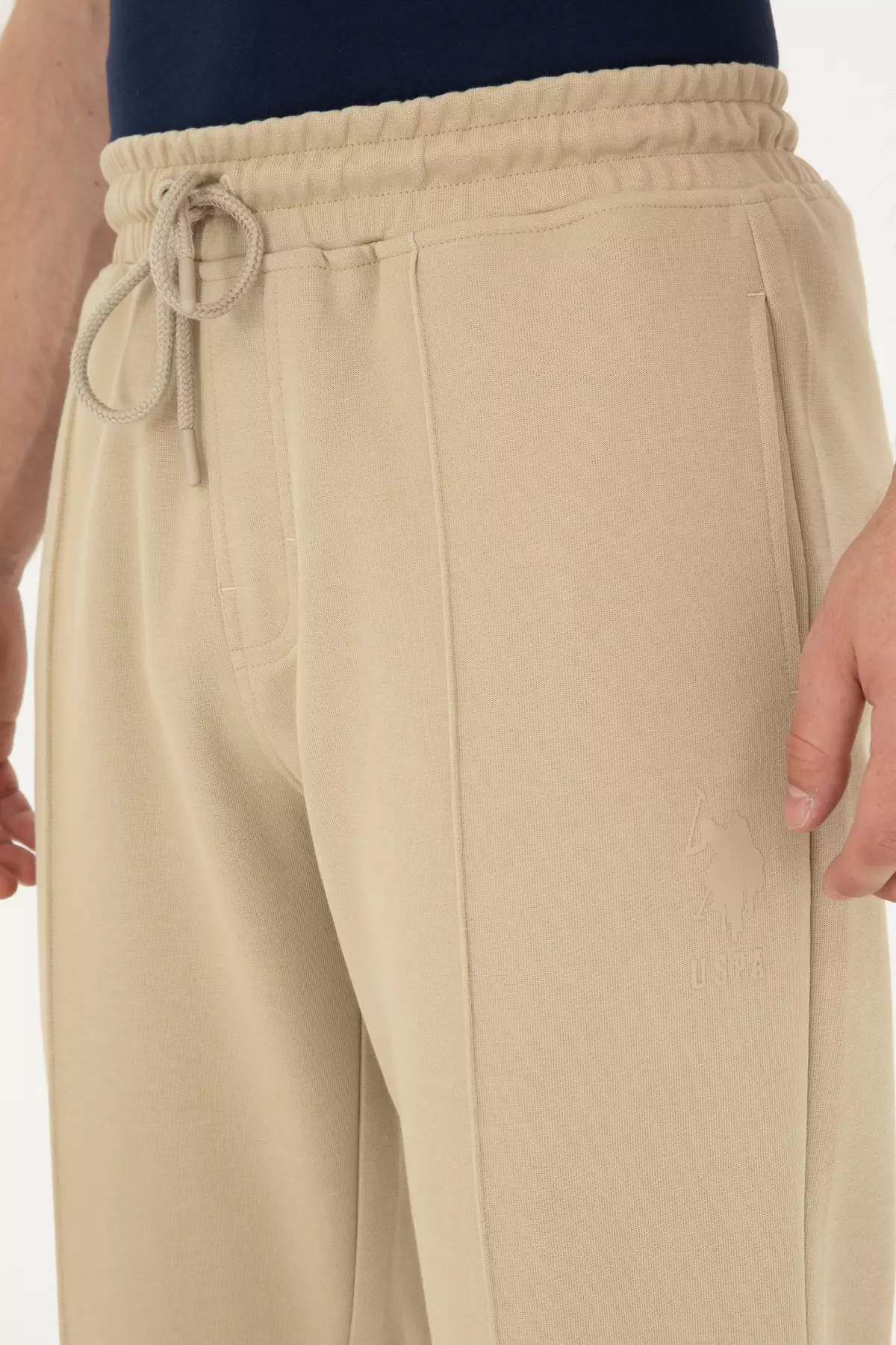 شلوار ورزشی مردانه به رنگ خاکی روشن ۵۰۲۸۹۲۸۶-VR183 برند U.S. Polo Assn. - 833113240