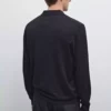 پلیور یقه پولو با زیپ برند Massimo Dutti - 962171015