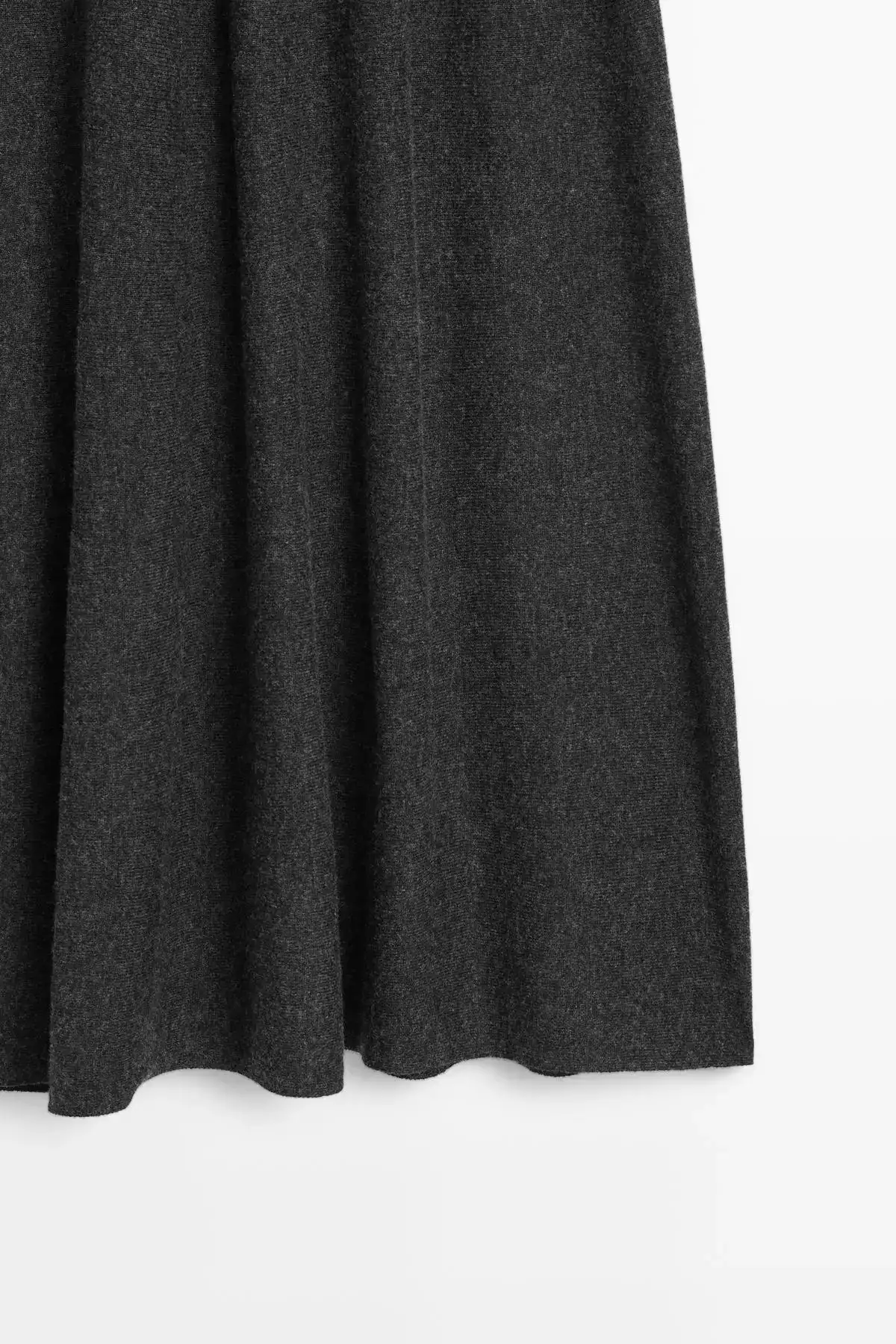 دامن A شکل بلند با مخلوط پشم برند Massimo Dutti - 984739861