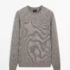 کاپشن با یقه گرد از جنس تریکو موچین برند Massimo Dutti - 963076533