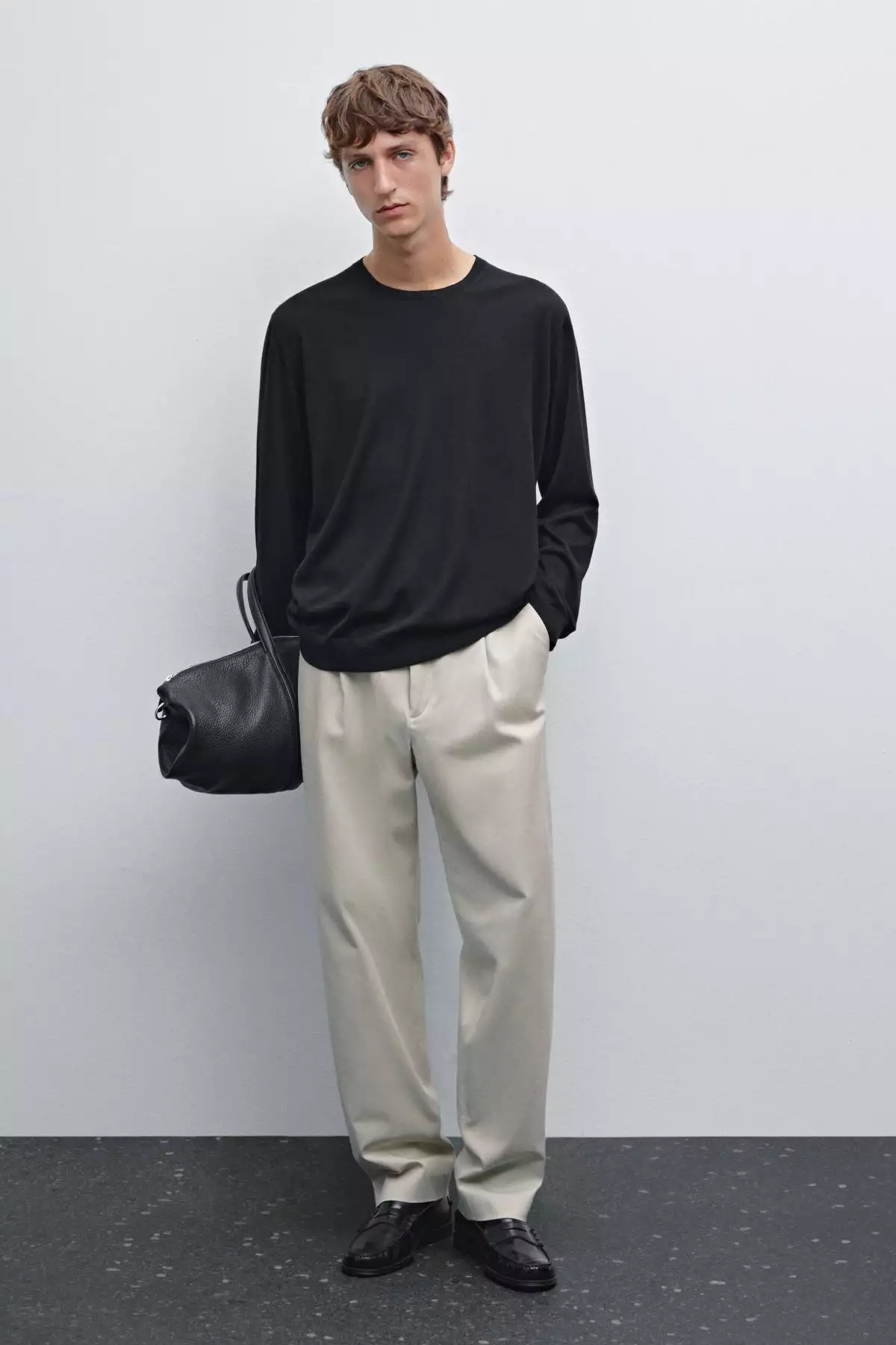 ژاکت بافتنی از 100٪ پشم مریدنوس برند Massimo Dutti - 943650731