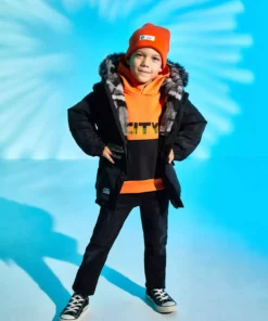 پافر مدل پارکا با جزئیات خز مصنوعی و کلاهدار برند Koton - 370969658