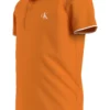پ polo تی شرت مردانه نارنجی با طرح مونوگرام برند Calvin Klein - 984958595