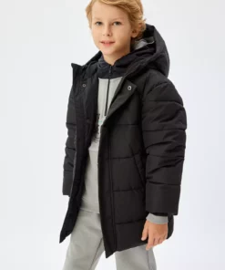 کاپشن بادکنکی با کلاه و جزئیات جیب برند Koton - 899921243