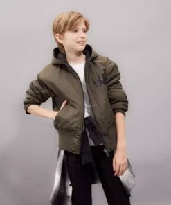 کاپشن دوطرفه با کلاه برای پسران مدل D1004A824AU برند Defacto - 873595156