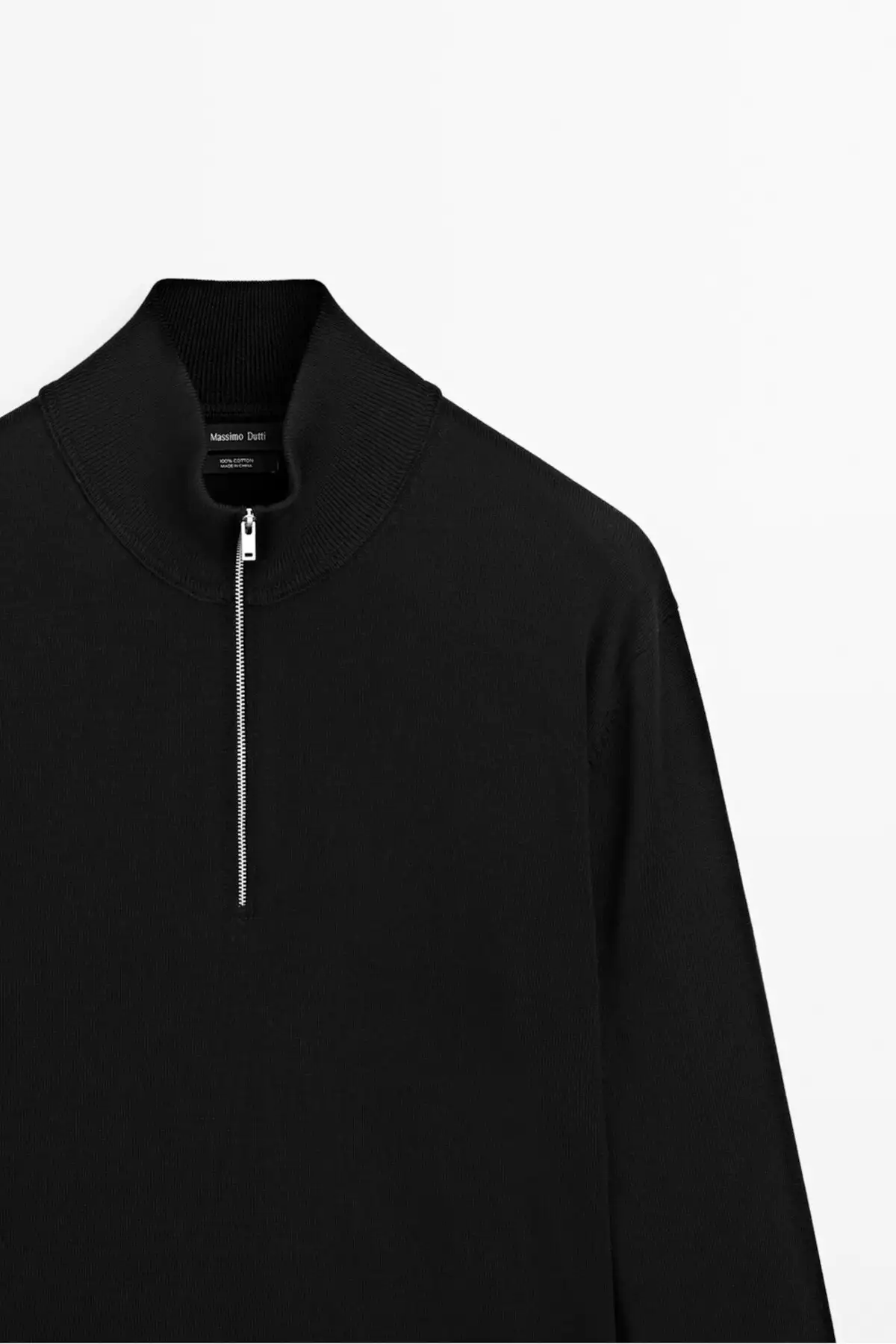 کاپشن با گردن ایستاده زیپدار برند Massimo Dutti - 954096723