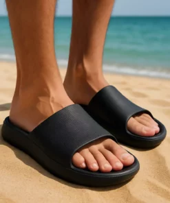 دمپایی روزمره پلاژ و استخر یونیسکس با کفی ضد لغزش مناسب منزل و حمام برند Shoebuo - 897886016