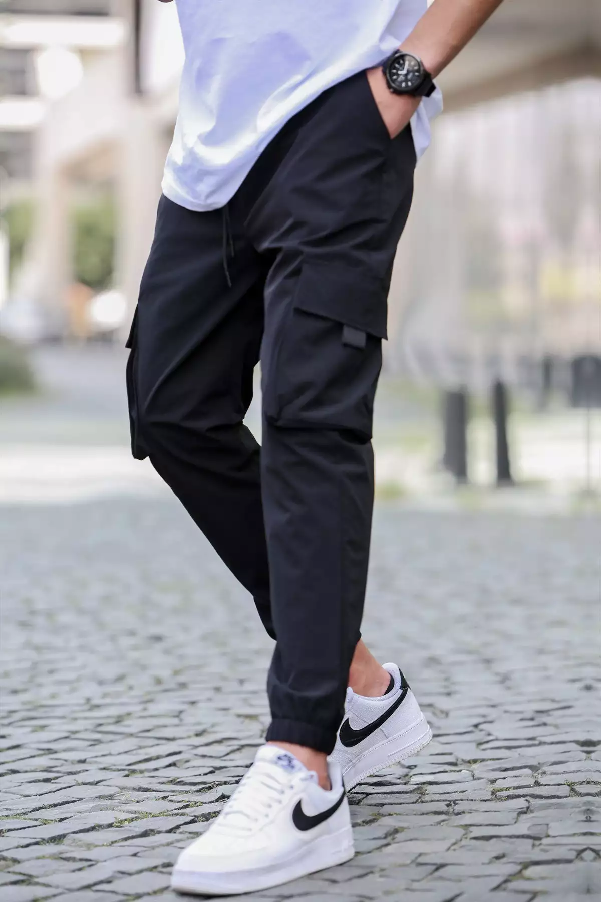 شلوار جگر مردانه کتان با جیب سیاه 5461 برند Madmext - 290330125