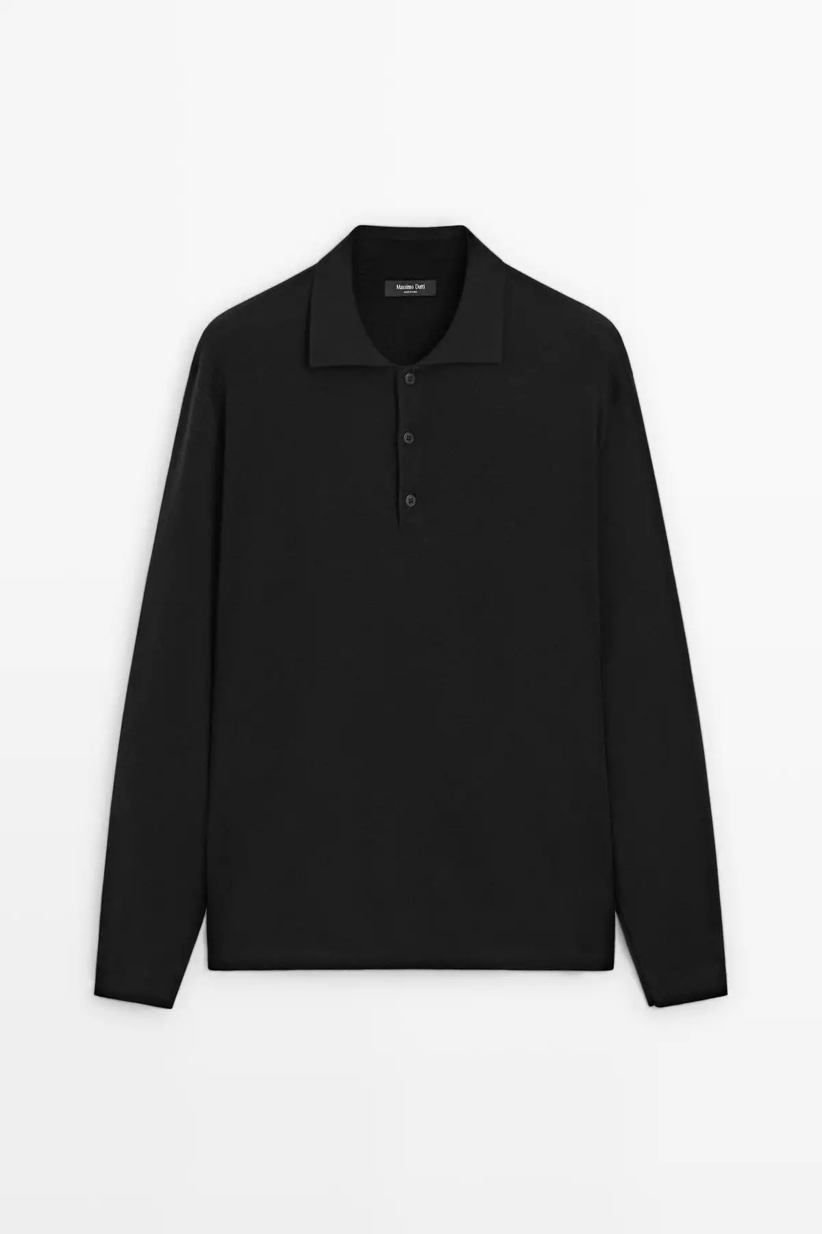 ژاکت پلیس یقه گرد از پشم و پنبه برند Massimo Dutti - 980891015