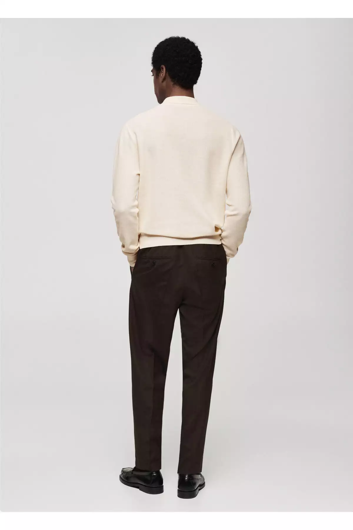 کاپشن مردانه رنگ سفید شکسته 87010601 برند MANGO - 924137755