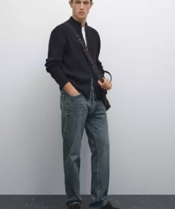 هُدُرِ کُتِری با زیپ و ساخته شده از ۱۰۰٪ پنبه برند Massimo Dutti - 966750594