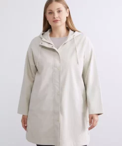 بارانی زنانه جدید فصل پیک با کلاه و طراحی ساده برند LC Waikiki - 996544651