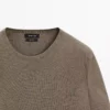 پلیور نخی با آستین بلند برند Massimo Dutti - 944707296