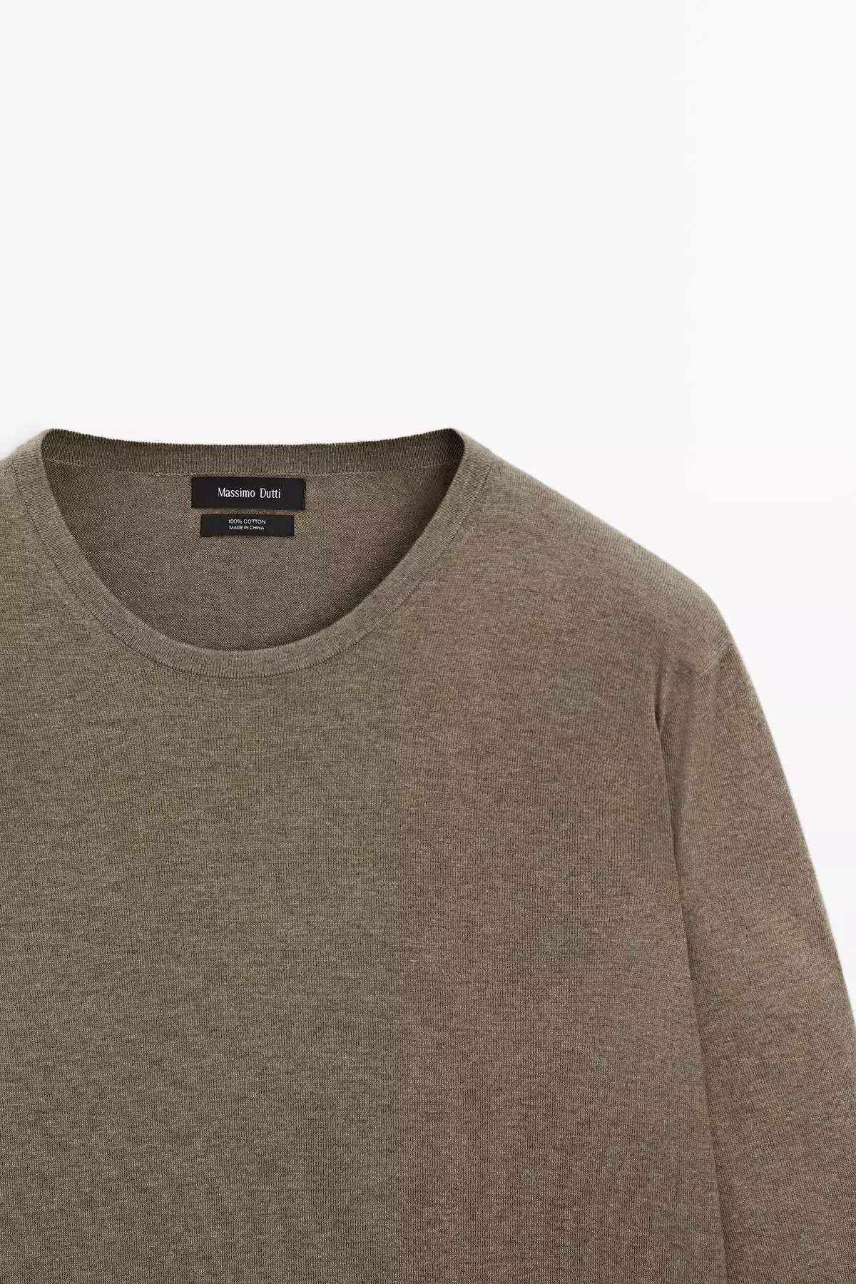 پلیور نخی با آستین بلند برند Massimo Dutti - 944707296