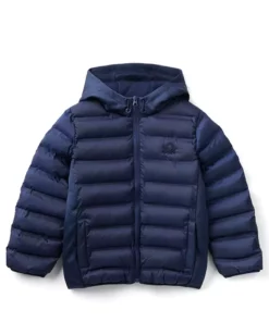 پالتو پفی با لوگوی آبی برای پسر بچهها برند United Colors of Benetton - 763115591