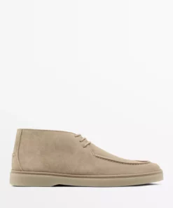 مدل کفش بوت با رویه چرمی نرم برند Massimo Dutti - 957246882