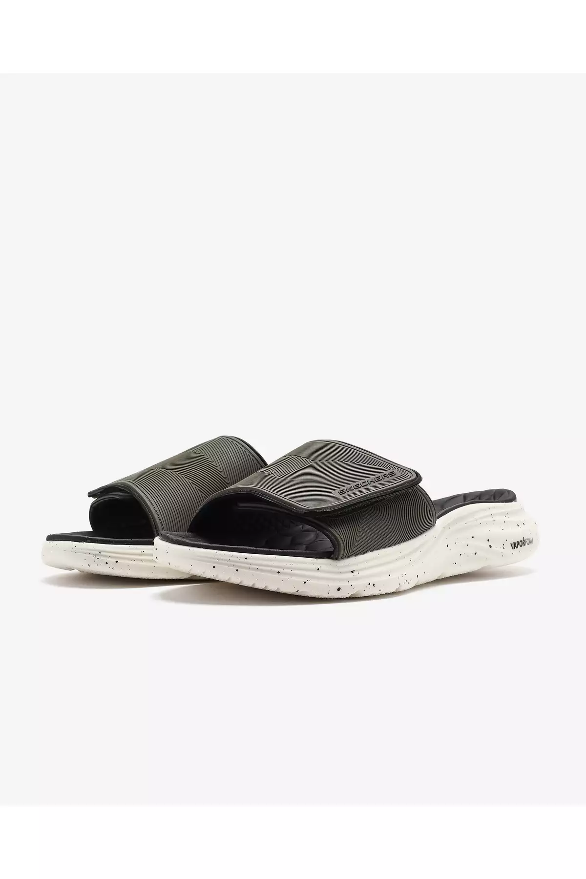 دمپایی فوم بخار - دمپایی مردانه رییدو رنگ خاکی مدل 232897 برند Skechers - 923368085