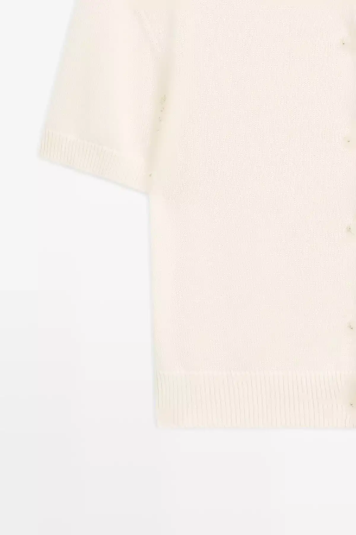 کوتاه آستین پشمی نازک بافتنی برند Massimo Dutti - 939063990