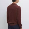 پلیور یقهگرد پشمی ترکیبی برند Massimo Dutti - 985437194
