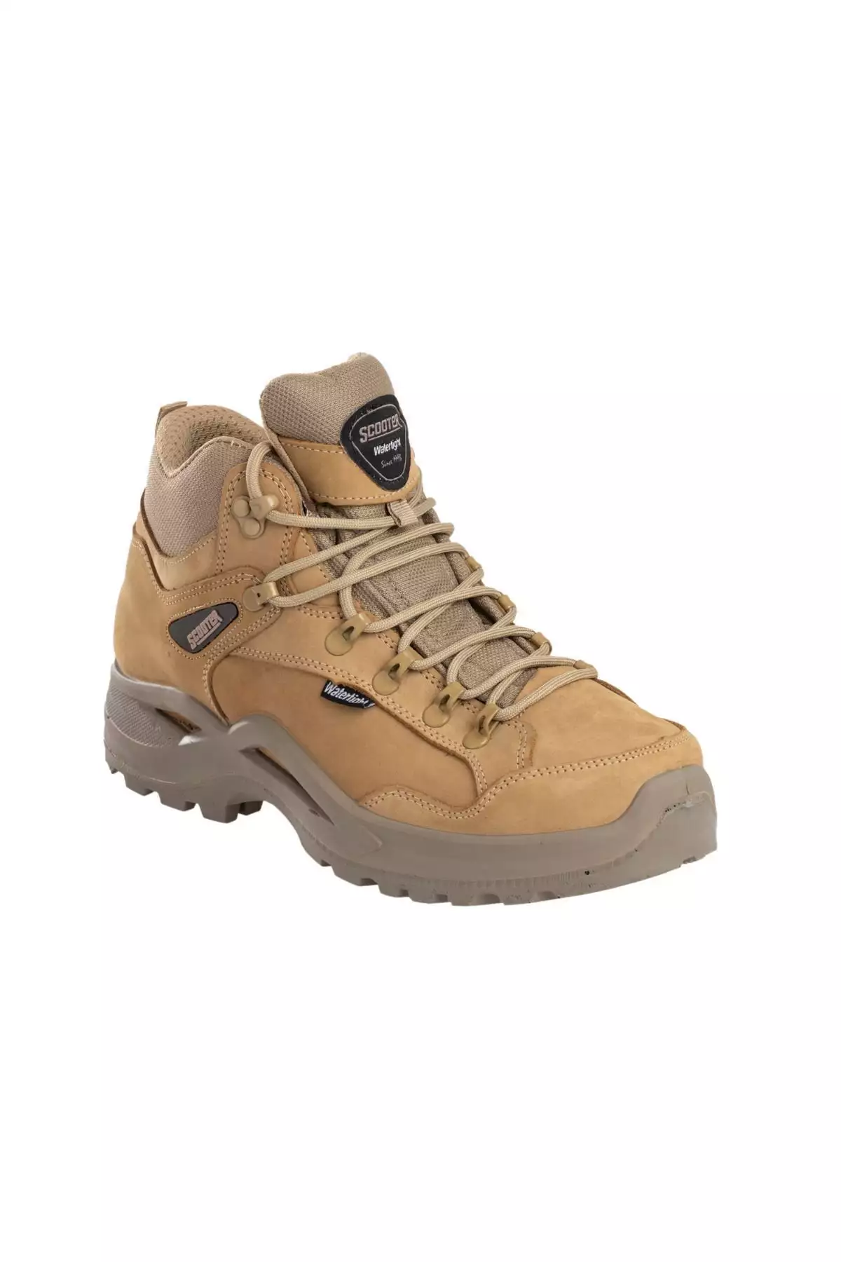 کفش کوهنوردی مردانه چرمی ضدآب بژ مدل M1210cbj برند Scooter - 125012924
