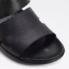 ویندام - دمپایی سیاه ساده از چرم طبیعی مردانه برند Aldo - 922141040