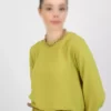 ست تونیک و شلوار بیسیک آئروبین - رنگ سبز زیتونی - برند رفکا برند Refka - 872280007