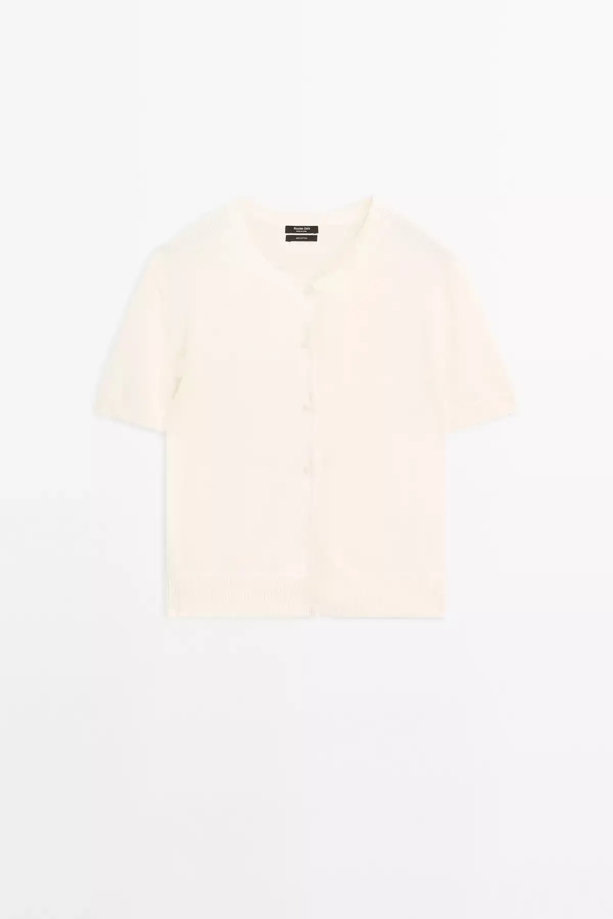 کوتاه آستین پشمی نازک بافتنی برند Massimo Dutti - 939063990