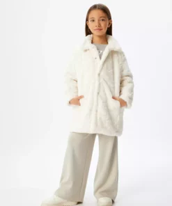 پالتوی پلوش با جزئیات جیب و آستین بلند برند Koton - 869194362