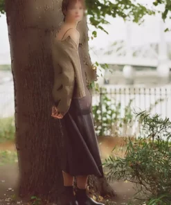 دامن میدی چهارخانه برند Massimo Dutti - 995437437