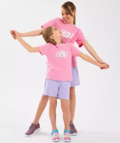 تیشرت اساسی بزرگ دخترانه، رنگ صورتی، کد SK232139-610 برند Skechers - 936514157