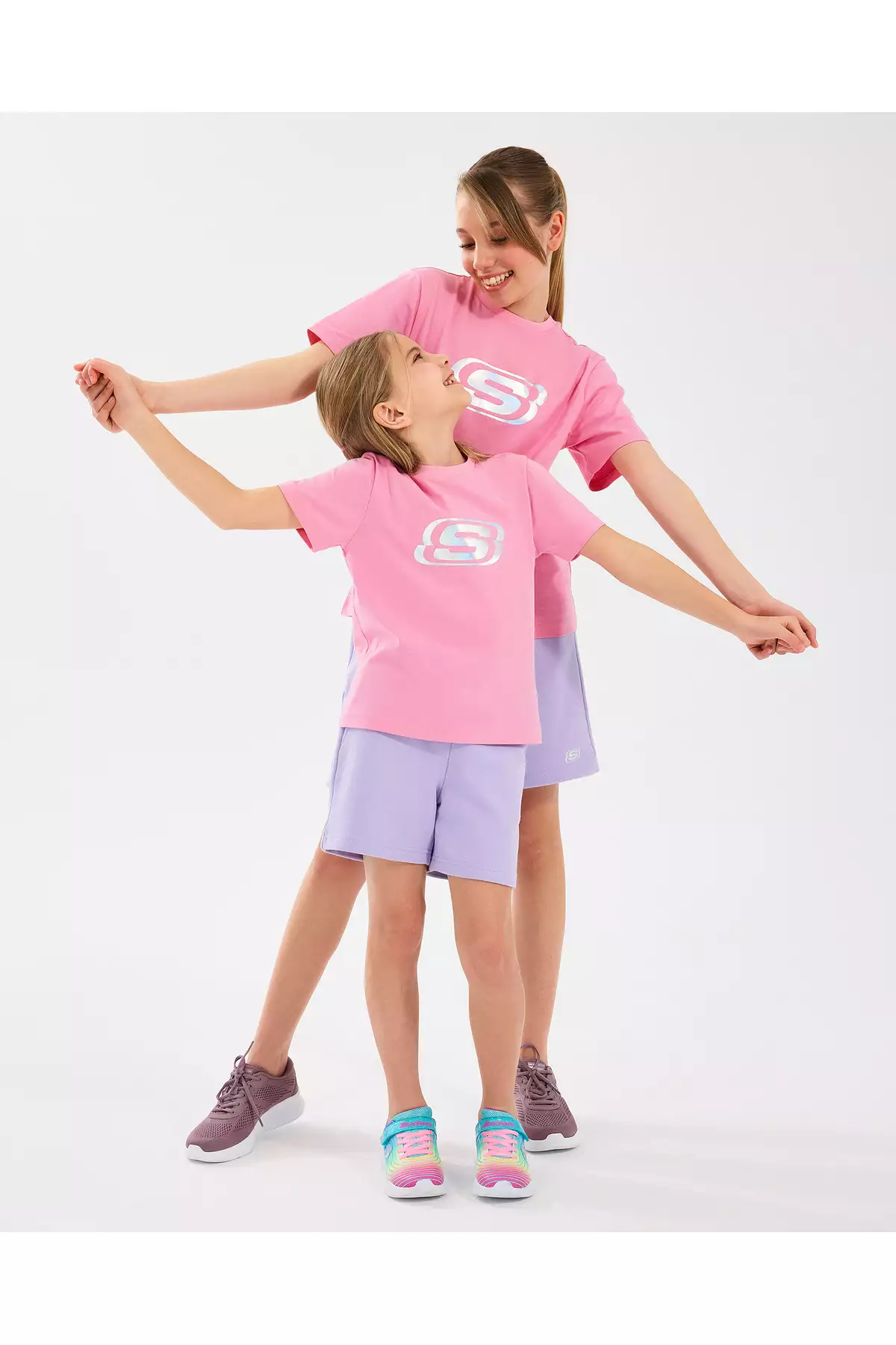 تیشرت اساسی بزرگ دخترانه، رنگ صورتی، کد SK232139-610 برند Skechers - 936514157